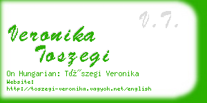 veronika toszegi business card